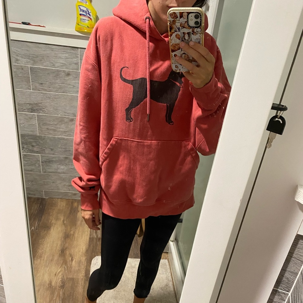 Black dog hoodie